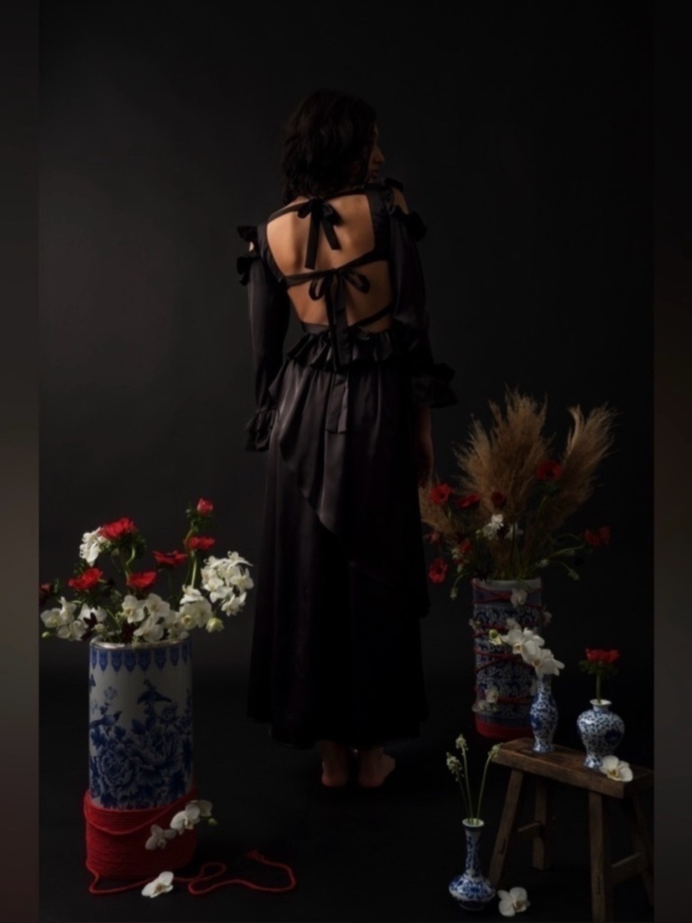 FREE PEOPLE X ALLINA LIU VALKYRIE DRESS SIZE MEDIUM ONYX BLACK NWT 🖤 - Picture 5 of 11
